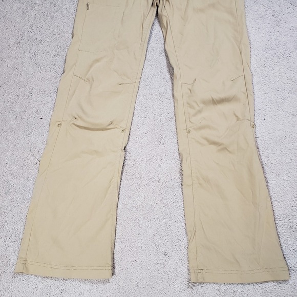 Prana Halle Hiking Pants Women's 6 Tan Low Rise Straight Stretch Roll Up Hem - Picture 5 of 13